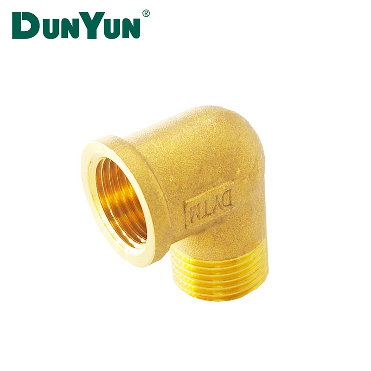 Customized Copper Brass Male To Female Elbow Connector Pipe Fittings